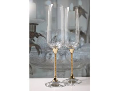 Келихи весільні гламур "Crystal Gold Plus" 270 ml