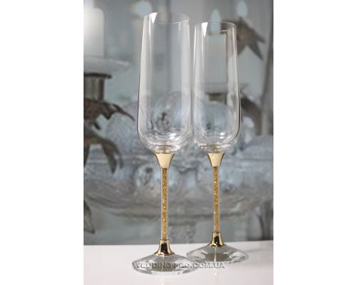 Келихи весільні гламур "Crystal Gold Plus" 270 ml