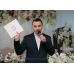 Книга побажань для гостей із місцем під фотографію бежева