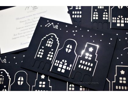 Вітальна корпоративна листівка "City"