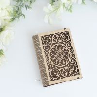 Оригінальна подушечка для кілець на весілля "Книжка"