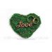 Подушечка для кілець в еко стилі "Love" з натурального моху