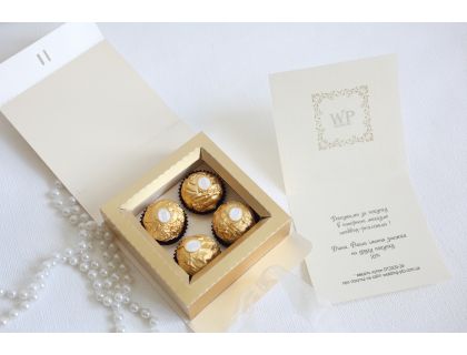 Коробочка з сертифікатом для цукерок